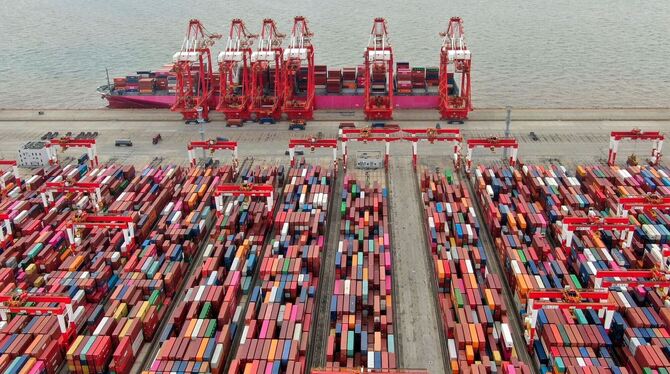 Containerhafen in Shanghai