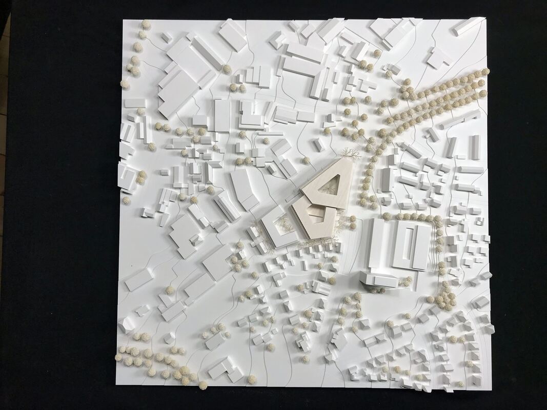 Der Entwurf im Umgebungsmodell.