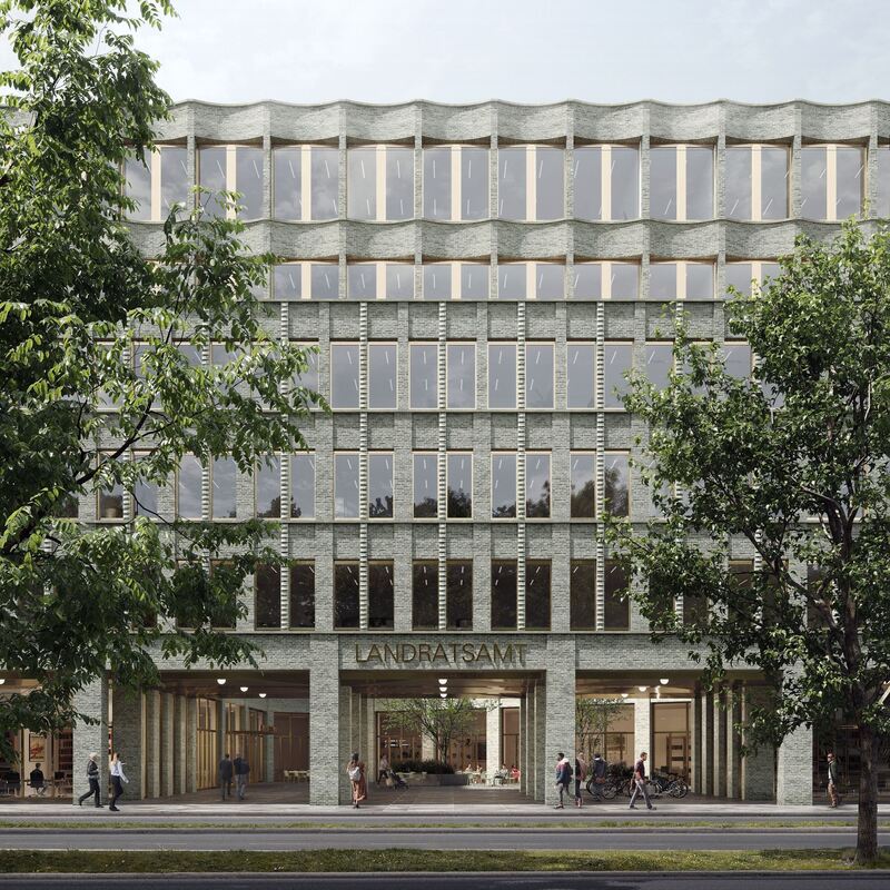 So soll das neue Landratsamt Reutlingen einmal aussehen.