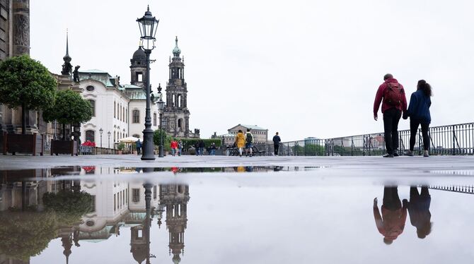 Regen in Dresden
