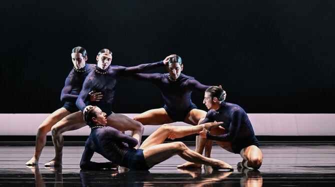 Bilder wie die antike Laokoon-Gruppe: Szene aus Vittoria Girellis Choreografie »Self-Deceit« (Selbsttäuschung).  FOTO: STUTTGART
