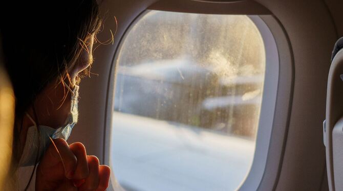 Masken im Flugzeug
