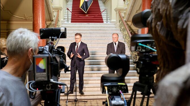 Carsten Schneider und Reiner Haseloff