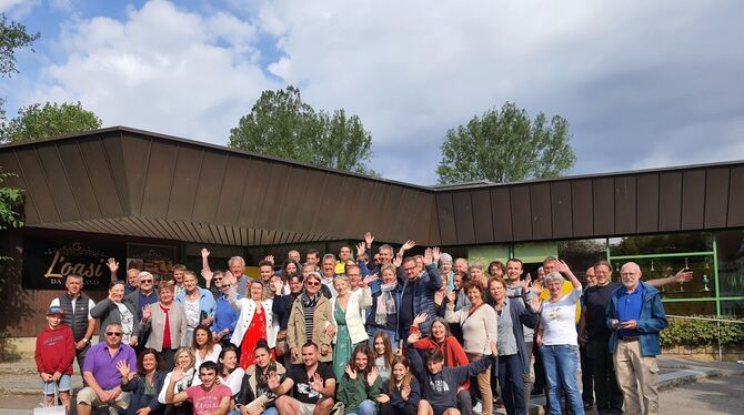 42 Gäste aus Passy waren zum Partnerschafts-Treffen über das Himmelfahrts-Wochenende nach Pfullingen gekommen. Kurz vor der Abre