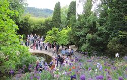 Immer wieder ein Genuss: ein Spaziergang durch Doschkas Garten. Der Hausherr ist auch ein begnadeter Geschichtenerzähler. FOTO: