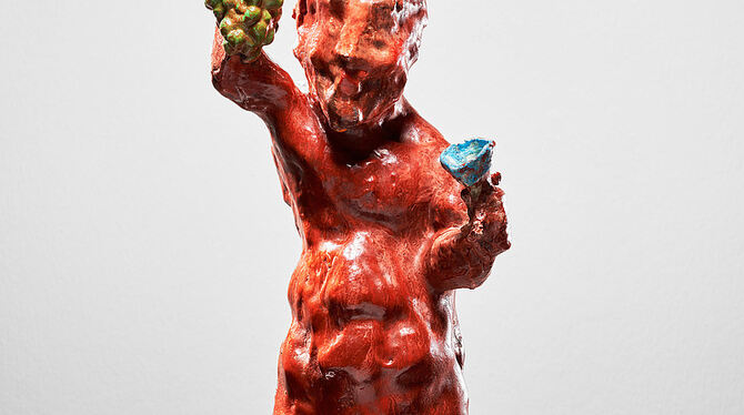 Lüpertz-Skulptur »Dionysos«.  FOTO: GALERIE