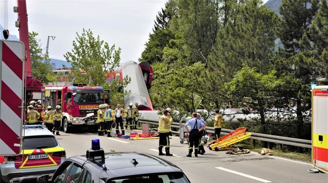 Umgekippte Waggons Umgekippte Waggons