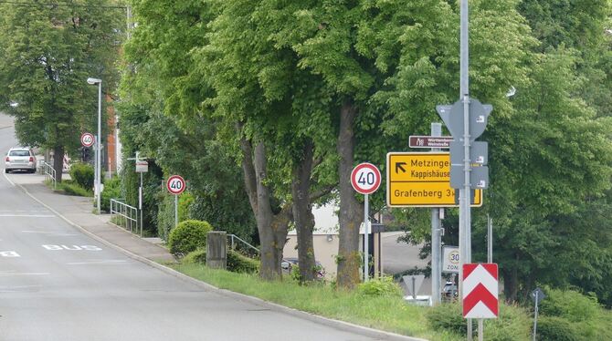 Das Landratsamt Esslingen ordnet das Tempolimit eigenständig unter Ausübung des zustehenden Ermessens an. FOTO: SANDER