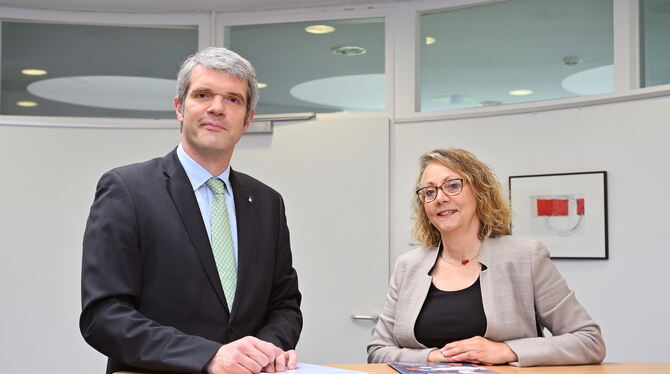 Berichteten im Gespräch mit dem GEA über die Arbeit des Dienstleistungsausschusses der Industrie- und Handelskammer (IHK) Reutli