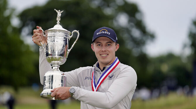 Golf-Profi Matthew Fitzpatrick aus  England hat die  US Open gewonnen und damit den  ersten Major-Sieg seiner Karriere  verbucht