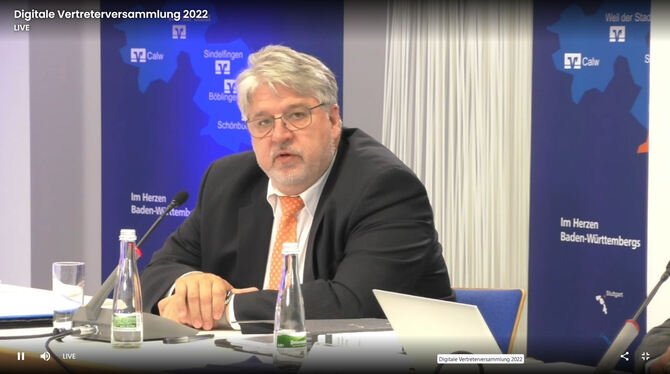 Wolfgang Klotz, Vorstandsvorsitzender der Vereinigte Volksbanken eG. FOTO: LEISTER