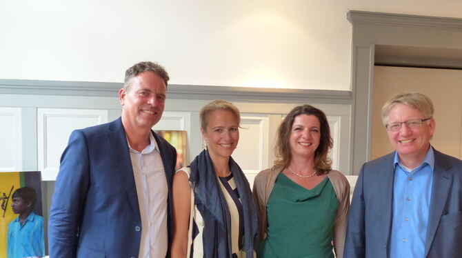 Die vier Gründer der Morpho Foundation: Ingmar und Sara Hoerr, Kiriakoula Kapousouzi und Florian von der Mülbe (von links). FOTO