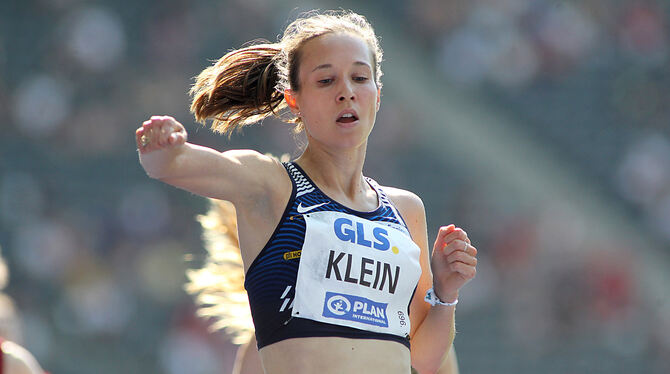 Die Tübingerin Hanna Klein triumphiert bei der DM über 1 500 Meter.