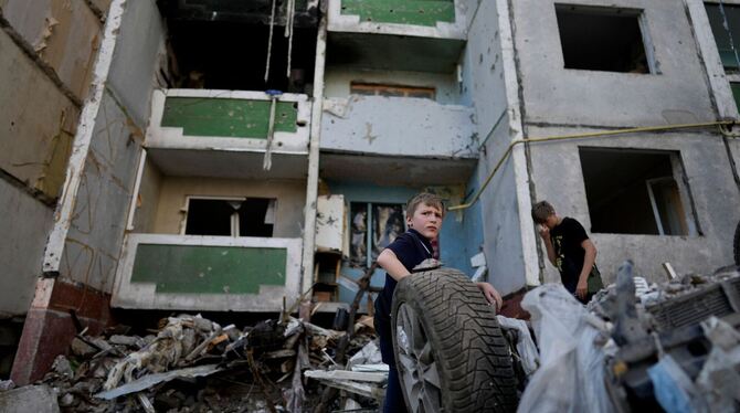 Kinder in Tschernihiw Kinder in Tschernihiw