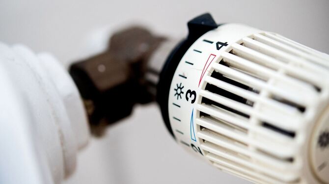 Heizkörper und Thermostat