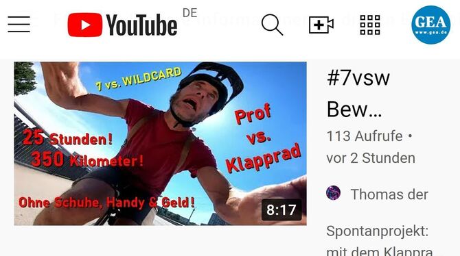 Der Tübinger Thomas Schmitt hat sich als Kandidat bei »7 vs. Wild« beworben.