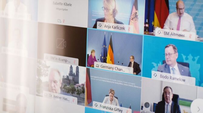 Bund-Länder-Videokonferenz