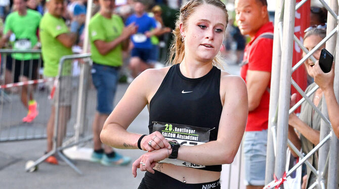 Zum ersten Mal Siegerin beim Altstadtlauf: Leah Hanle.