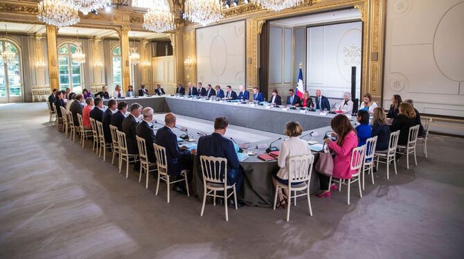Erste Kabinettssitzung der neuen französischen Regierung