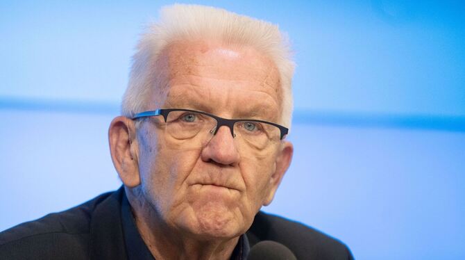 Regierungs-Pressekonferenz Sttuttgart