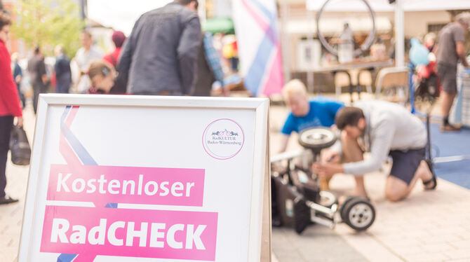 In Reutlingen bei der Abschlussveranstaltung Stadtradeln und beim Gesundheitstag in Wannweil wird ein kostenloser Radcheck angeb