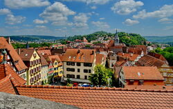 Blick auf die Unistadt vom Schloss Hohentübingen aus bis zum Österberg. FOTO: NIETHAMMER