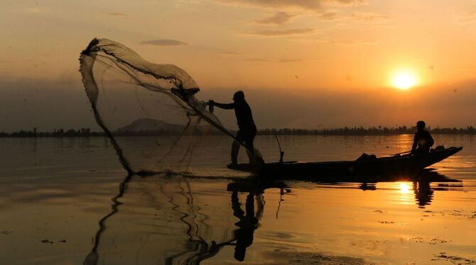 Fischer in Kaschmir