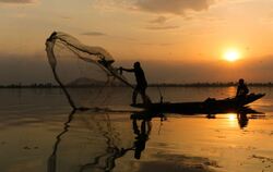 Fischer in Kaschmir