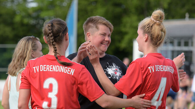 Spielleiterin  Melanie Bölzle  ist bereits seit  34 Jahren beim  TV Derendingen.  FOTO: BAUR