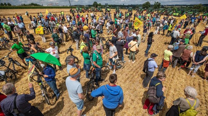 Filderlandwirte demonstrieren