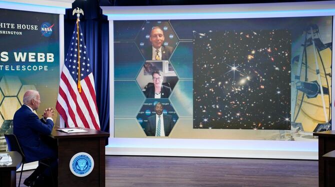 Biden bei Nasa-Präsentation Biden bei Nasa-Präsentation