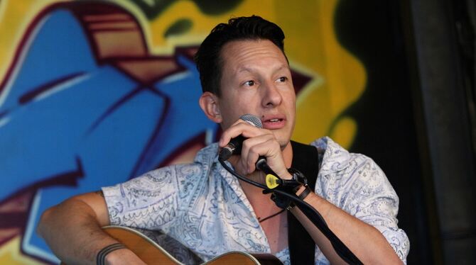 Sympathischer Auftritt: Samuel Hope im Echaz-Hafen