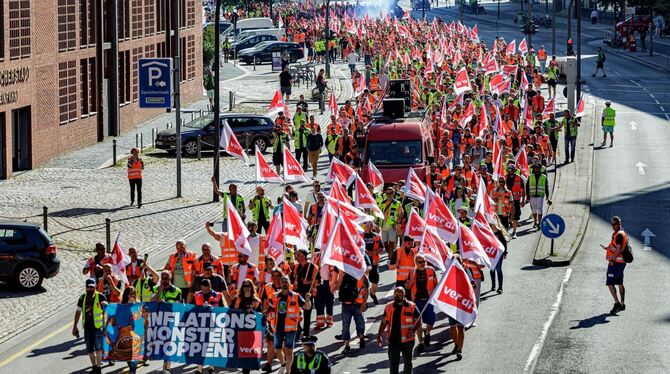 Warnstreik in Hamburg