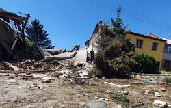 Explosion zerstört Wohnhaus