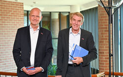 Hauptgeschäftsführer Joachim Eisert (links) und Präsident Harald Herrmann stehen an der Spitze der Handwerkskammer Reutlingen. G