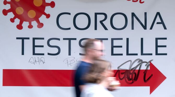 Corona-Teststelle in München