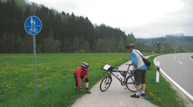 Für das Radverkehrskonzept hat das Ingenieursbüro Brenner Bernard sämtliche Strecken im Kreis Tübingen kartiert. FOTO: BERNARD-G