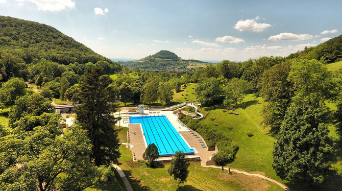 Freibad Eningen Das Waldfeibad Eningen.