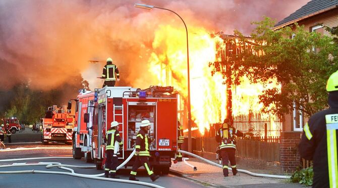 Großbrand in Peine