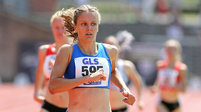 Couragiert: Die Tübinger Mittelstrecklerin Laura Wilhelm.  FOTO: GÖRLITZ