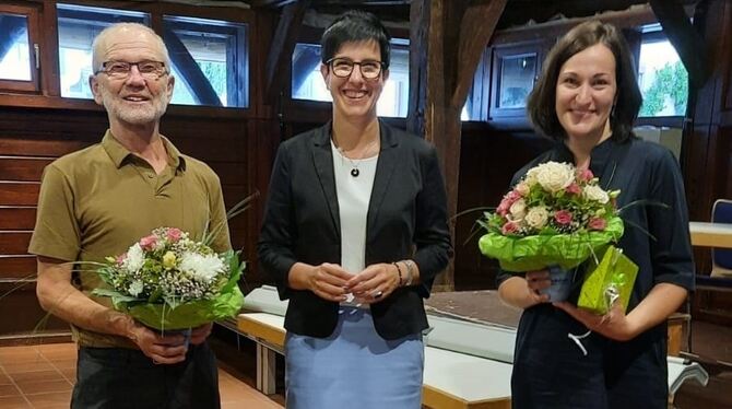 Wechsel an der Spitze der Seyboldschule: Leiter Ulrich Deuschle geht in den Ruhestand, Bettina Jung (rechts) wird neue Rektorin.