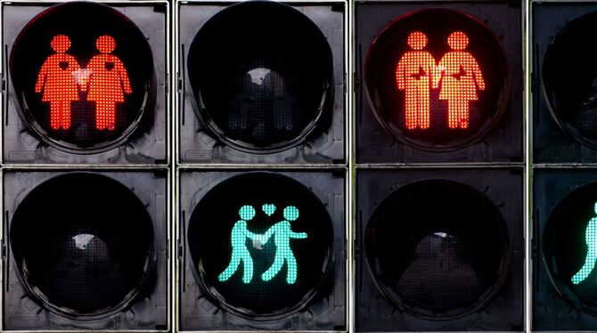 Homosexuelle Ampelpärchen