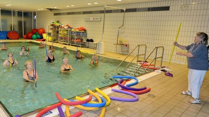 Wassergymnastik bei über 32 Grad – völlig ungestört: Damit könnte im Hohbuch demnächst Schluss sein. FOTO: NIETHAMMER Wassergymnastik bei über 32 Grad – völlig ungestört: Damit könnte im Hohbuch demnächst Schluss sein. FOTO: NIETHAMMER