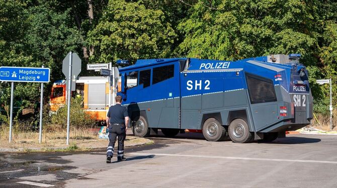 Brand im Berliner Grunewald