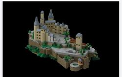 Die Burg Hohenzollern aus Lego: 1 231 Fans wünschen sich das als offizielles Set. Screenshot: Lego-Website