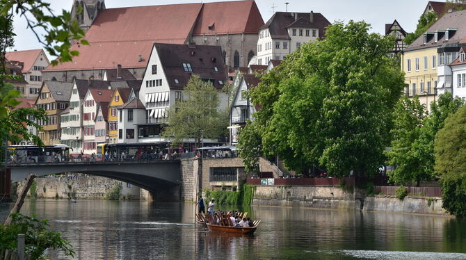 Der Neckar in Tübingen.