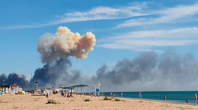 Ukraine-Krieg: Explosionen auf der Krim