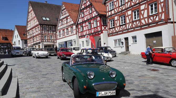 Gut bei Hitze: ein Austin Healey Sprite.