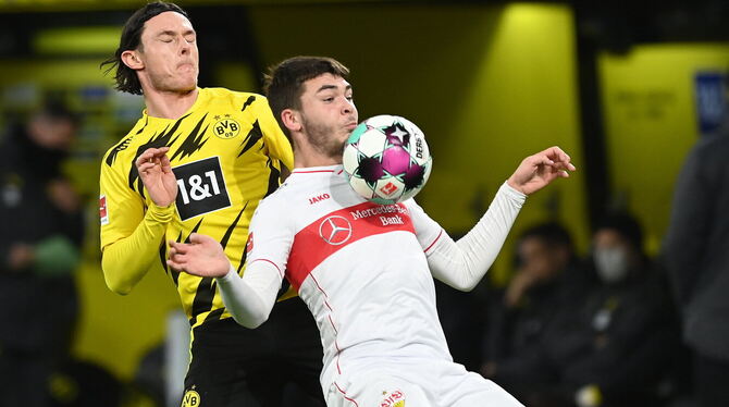 Lilian Egloff im Dezember 2020 im Spiel gegen Borussia Dortmund.  FOTO: WITTERS