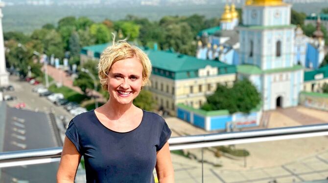 Caren Miosga in Kiew